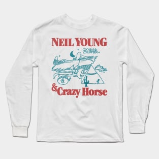 classic 70s  neil young & crazy horse fanmade Long Sleeve T-Shirt